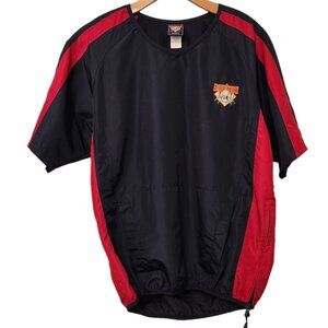 Cooperstown‎ Jacket Dreams Park Mens Pullover Warm Up Jacket Vented Blue Size S
